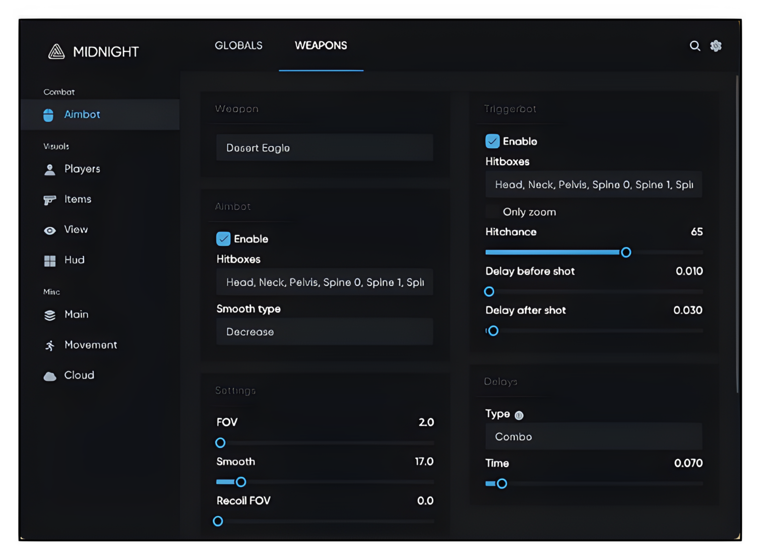 Midnight CS2 Mod Menu » RevUnity