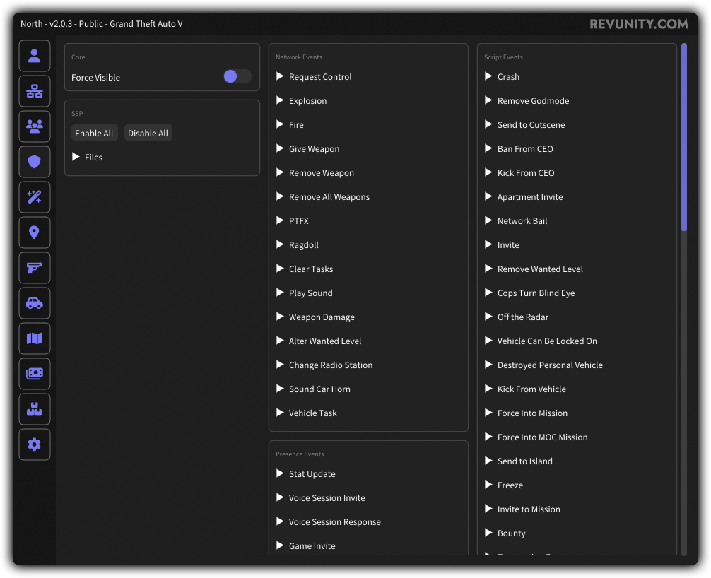 North Mod Menu - GTA